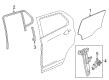 GMC Weather Strip Diagram - 84924801