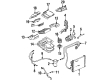 Buick Riviera A/C Condenser Fan Diagram - 22098786