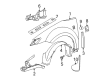 Saturn Fender Splash Shield Diagram - 22663892