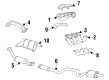 Oldsmobile Intrigue Catalytic Converter Diagram - 12558358