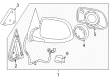 GMC Sierra 2500 Side View Mirrors Diagram - 15124827