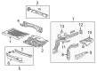 Cadillac CT6 Floor Pan Diagram - 23390877