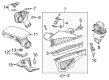 Cadillac Air Intake Coupling Diagram - 22844631
