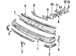 1985 Buick Century Bumper Diagram - 25509104
