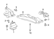 Cadillac ATS Engine Mount Bracket Diagram - 20841855