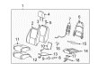 Chevy Equinox Seat Cushion Pad Diagram - 19150201