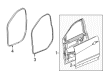 Chevy Traverse Door Seal Diagram - 84222076