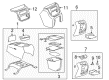 GMC Cup Holder Diagram - 12476315