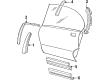 1992 Pontiac Bonneville Door Moldings Diagram - 88891132