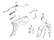 Cadillac XLR Fender Splash Shield Diagram - 15219149