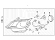 Saturn Vue Headlight Diagram - 22886834