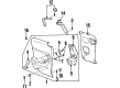 Saturn SC2 Door Handle Diagram - 21300765