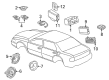 2002 Cadillac Seville Car Speakers Diagram - 25639894