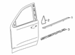 2022 GMC Sierra 1500 Door Moldings Diagram - 84900938