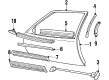 Oldsmobile Door Moldings Diagram - 88892185