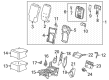 GMC Sierra 1500 Cup Holder Diagram - 84166725