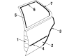 Pontiac Sunbird Door Moldings Diagram - 20501398