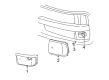 Chevy Express 1500 Bumper Reflector Diagram - 5977399