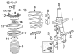 Cadillac Shock and Strut Boot Diagram - 23130668