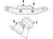 Cadillac Catera Engine Mount Bracket Diagram - 90496673