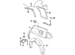 Saturn SW2 Fender Splash Shield Diagram - 21111963
