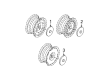2002 Buick Park Avenue Wheel Cover Diagram - 9594173