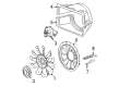 GMC Sierra 3500 Cooling Fan Bracket Diagram - 15122831