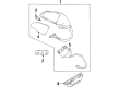 Oldsmobile LSS Side View Mirrors Diagram - 12535330