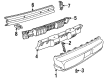 Pontiac Firebird Bumper Diagram - 10118530