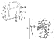 Buick Terraza Door Handle Diagram - 19257098