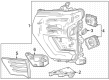 Chevy Silverado 3500 HD Headlight Diagram - 86514718