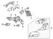 Cadillac SRX Steering Column Cover Diagram - 20847250