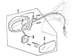 2001 Oldsmobile Intrigue Side View Mirrors Diagram - 10316958