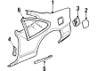 2002 Pontiac Grand Prix Door Moldings Diagram - 10246324