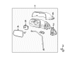 GMC Mirror Cover Diagram - 20826664