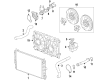 GMC Water Pump Gasket Diagram - 25201460