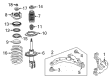 Oldsmobile Intrigue Coil Springs Diagram - 22133030