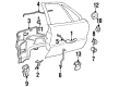 1997 Buick LeSabre Door Handle Diagram - 16627739