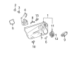 2003 Chevy Corvette Door Handle Diagram - 22640133