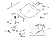 Saturn Hood Latch Diagram - 13199381