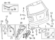 GMC Tailgate Lift Support Diagram - 20782756