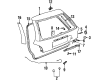 Saturn Tailgate Latch Diagram - 21171173