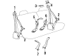 GMC C2500 Seat Belt Diagram - 12380540