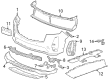 Cadillac Escalade ESV Bumper Diagram - 87816950