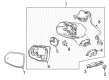 2019 Cadillac XT5 Side View Mirrors Diagram - 84810959