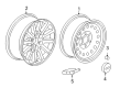 GMC Yukon Wheel Cover Diagram - 9597111