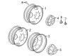 GMC Sierra 2500 HD Spare Wheel Diagram - 23467017