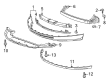 Cadillac SRX Bumper Diagram - 22869264
