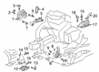 GMC Acadia Engine Mount Diagram - 22983040