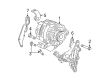 Pontiac Torrent Alternator Bracket Diagram - 12588225